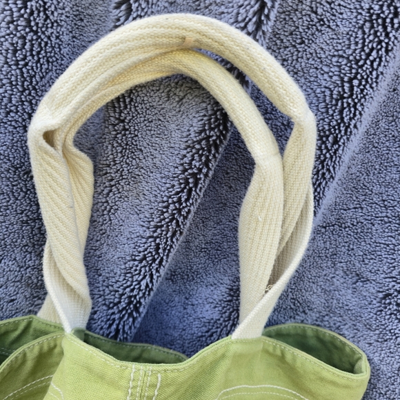 Vintage Y2k Life is Good canvas tote Floral - Picture 4 of 9